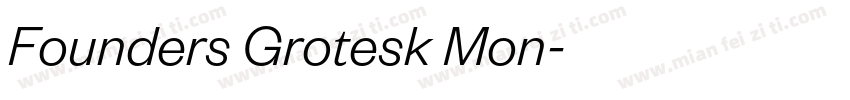 Founders Grotesk Mon字体转换